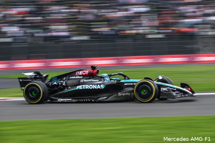 george russell mexico kwalificatie zaterdag mercedes 2024