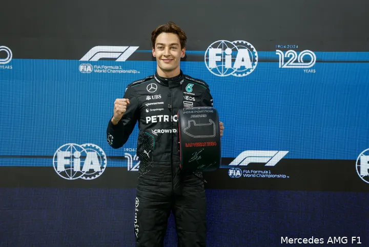 george russell mercedes las vegas kwalificatie 1 poleposition 5