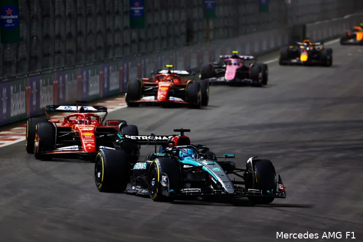 russell mercedes zaterdag las vegas 1