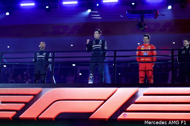 Tijdens de koude race in Las Vegas in 2024 wist Mercedes een dubbel podium te pakken.