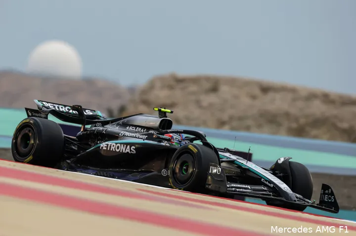 andrea kimi antonelli mercedes testdag 3 bahrein 2025 2