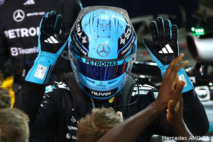 george russell mercedes bahrein 2025 zondag race