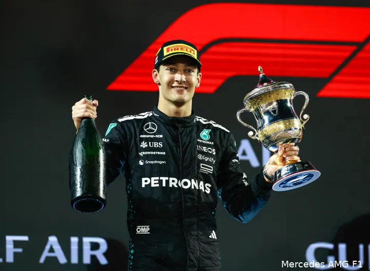 Russell heeft een goede seizoensstart achter de rug met drie podiums.