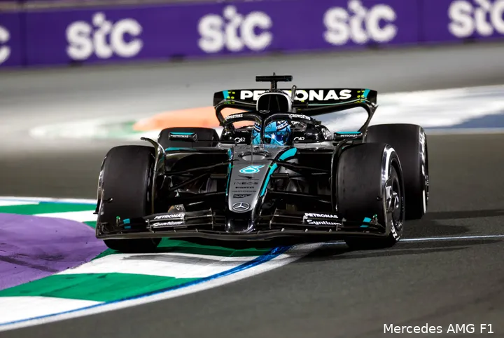 george russell mercedes w16 saoedi arabie gp 1