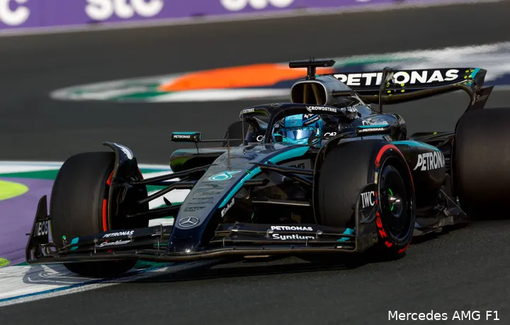 mercedes george russell gp saoedi arabie 2025 zaterdag 2