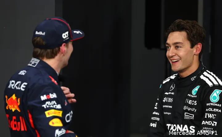 mercedes george russell max verstappen red bull racing gp saoedi arabie 2025 zaterdag