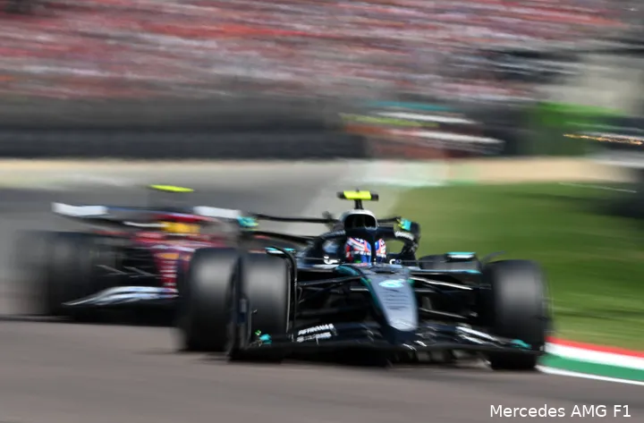 mercedes andrea kimi antonelli ferrari lewis hamilton gp emilia romagna imola 2025 zondag 2