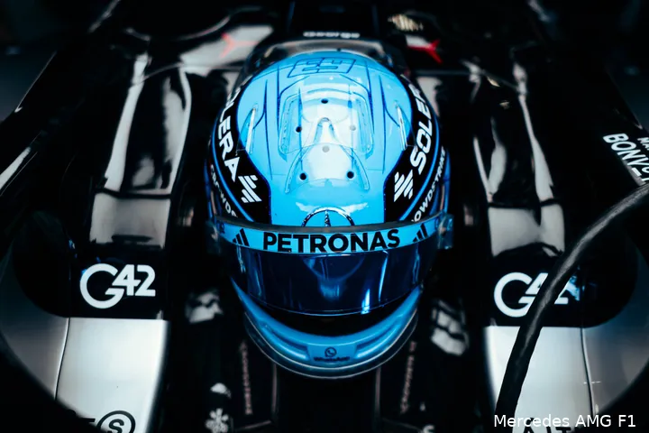 <i>Russell denkt dat Grand Prix interessant gaat worden.</i>