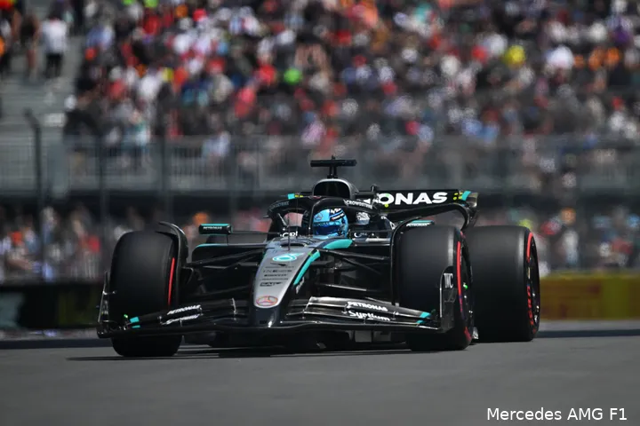 Russell reed een feilloze race in Canada.