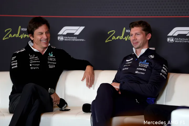 toto-wolff-mercedes-james-vowles-williams-gp-nederland-2025-vrijdag