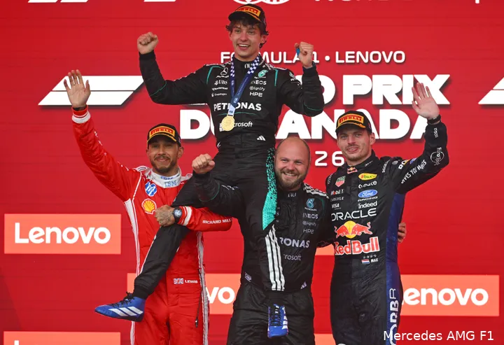 kimi-antonelli-mercedes-lewis-hamilton-ferrari-max-verstappen-red-bull-2026-canada-zondag-race-podium