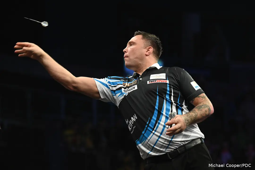 Gerwyn 'The Iceman' Price in action