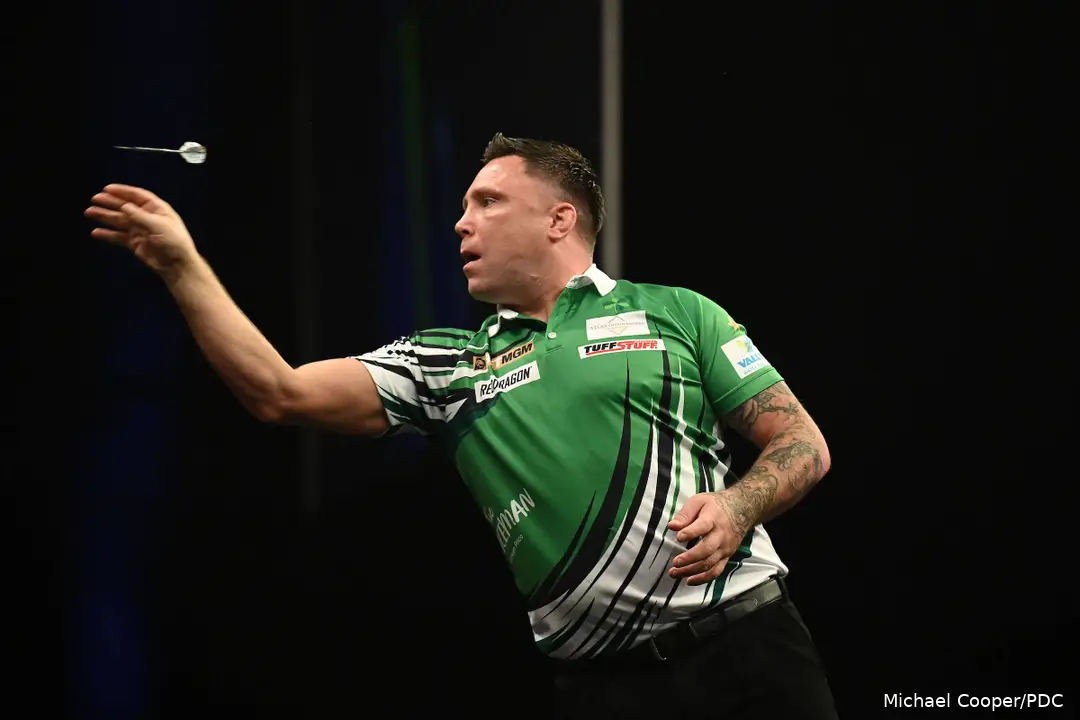 Gerwyn 'The Iceman' Price in action