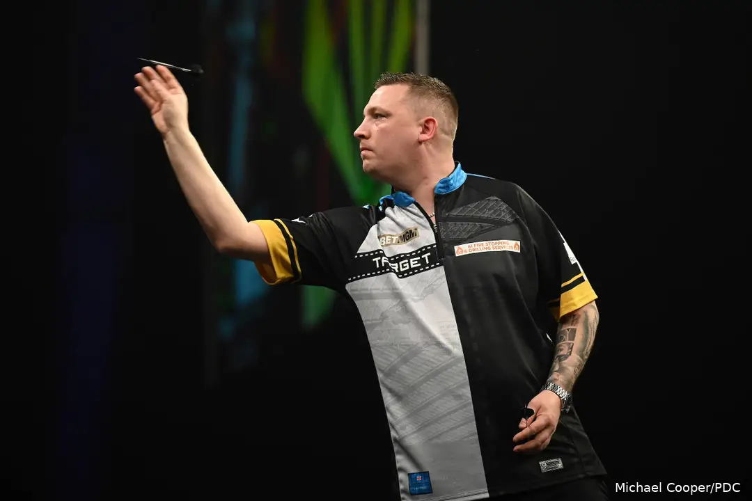 Chris Dobey in action