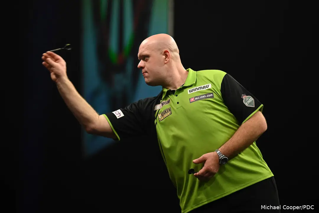 Michael van Gerwen in Aktion