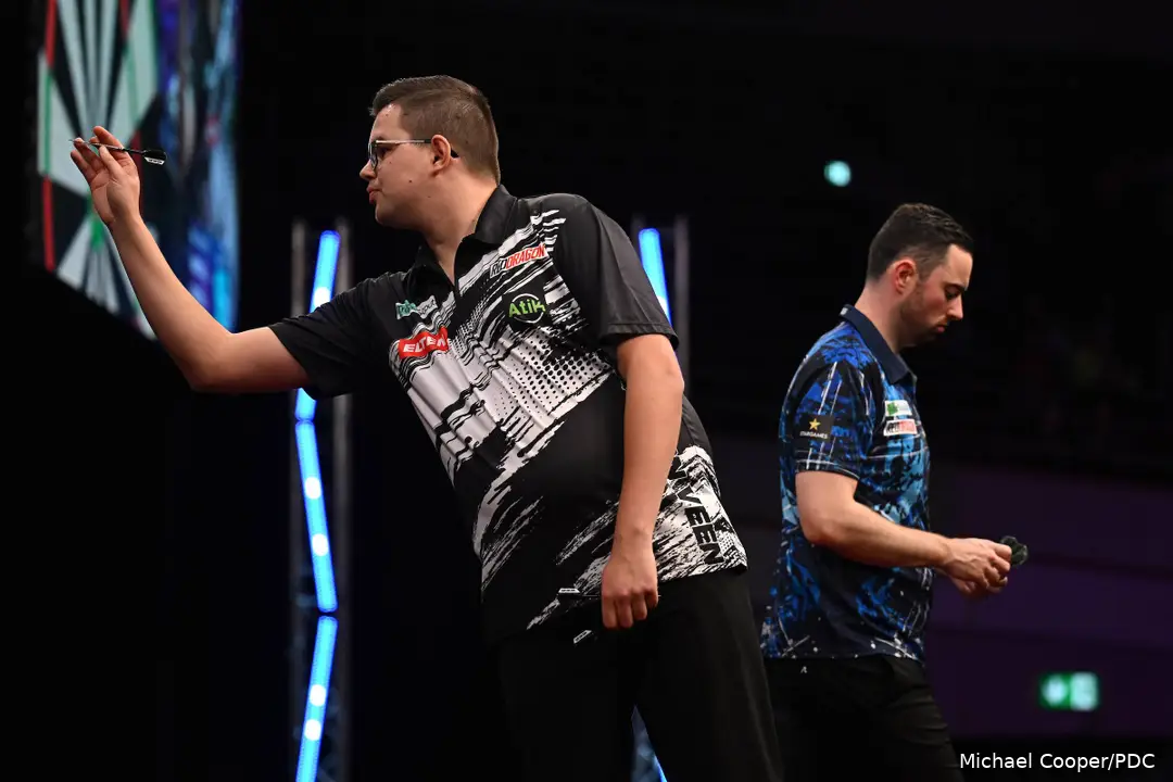Gian van Veen besiegte Luke Humphries im Finale der European Championship in Dortmund