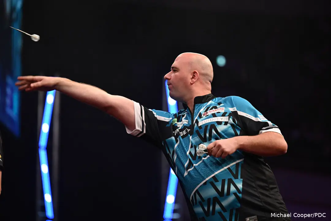 Rob Cross in actie