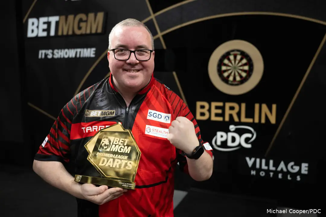 Stephen Bunting gewann 2025 den Abend in Berlin
