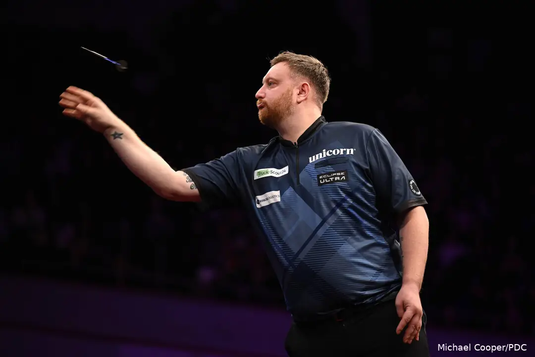 Cameron Menzies in actie tijdens een Pro Tour-toernooi