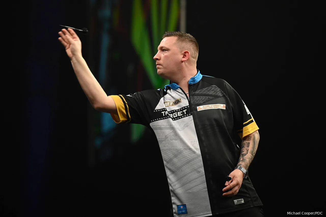 Chris Dobey in action