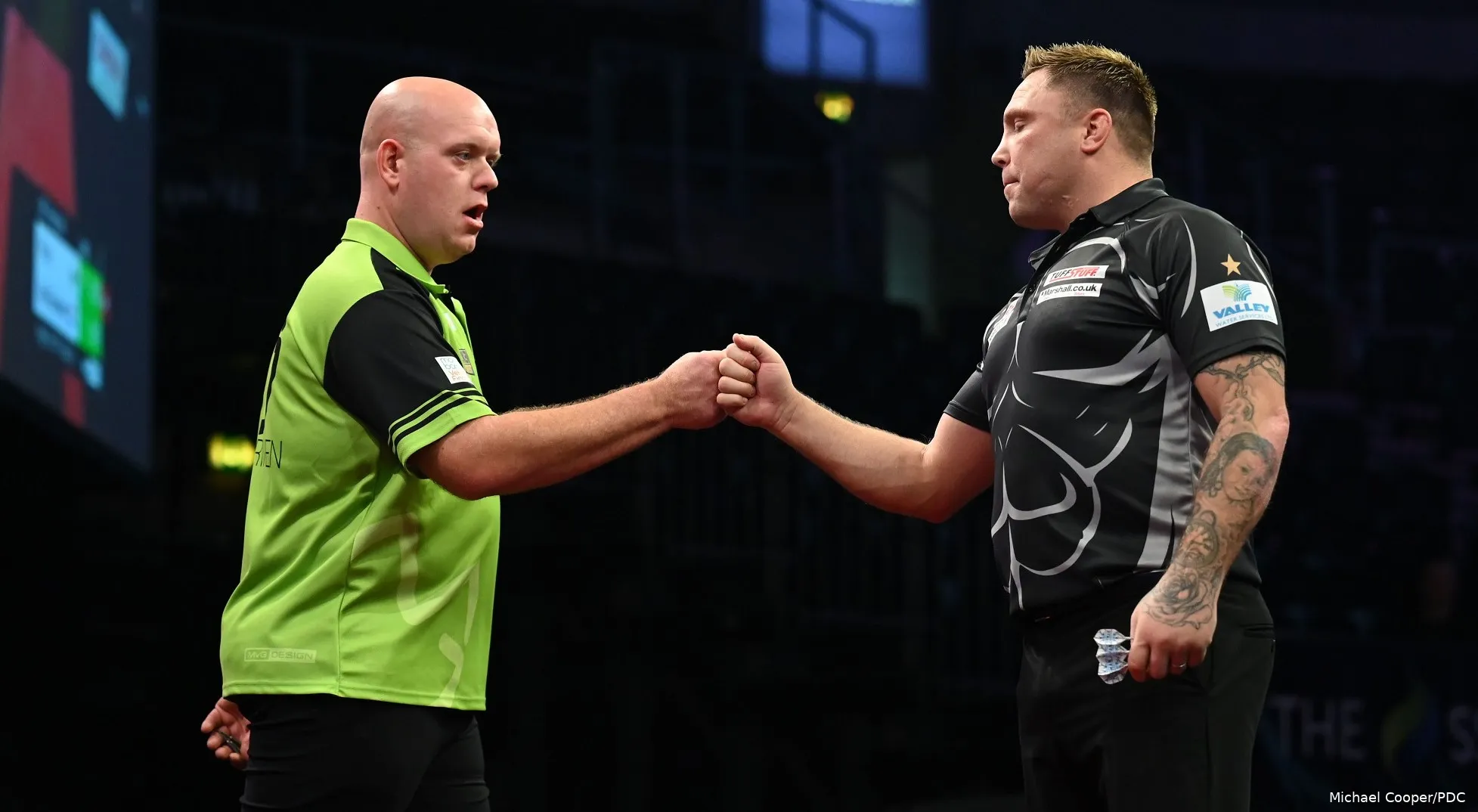 PLBelfastSF Michael Van Gerwen Gerwyn Price1