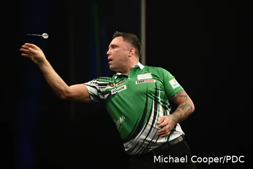 Gerwyn 'The Iceman' Price in Aktion