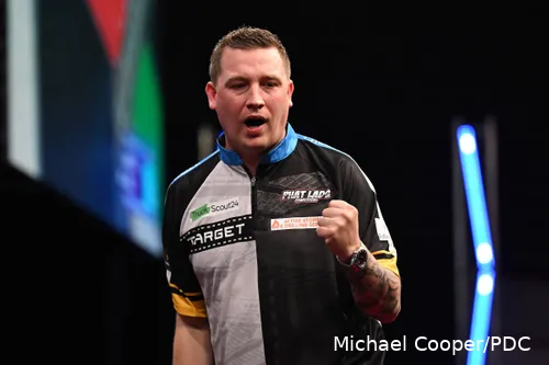 Chris Dobey ballt die Faust