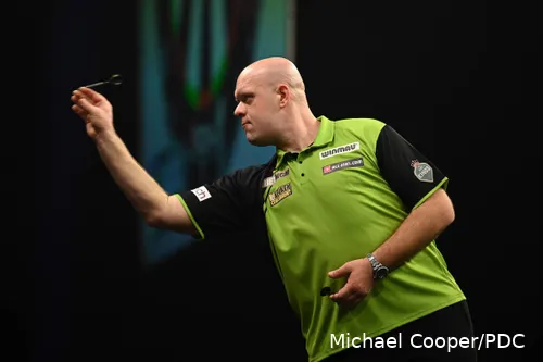 Michael van Gerwen in actie