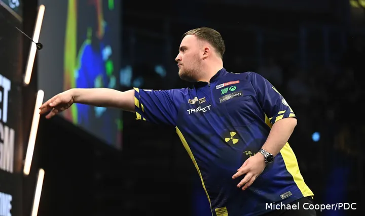 Luke 'The Nuke' Littler in action