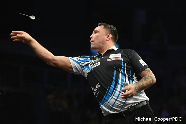 Gerwyn 'The Iceman' Price in Aktion