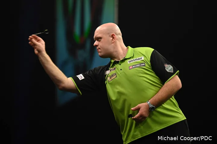 Michael van Gerwen in Aktion