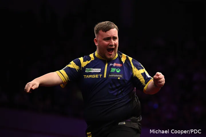 Luke Littler won dit jaar al vier majors