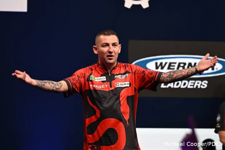 Nathan Aspinall neemt vanaf zaterdag deel aan de Grand Slam of Darts
