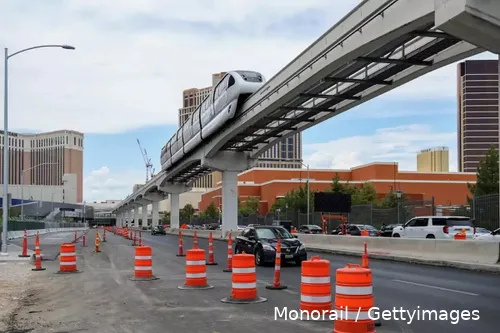 Monorail ved Sands Avenue