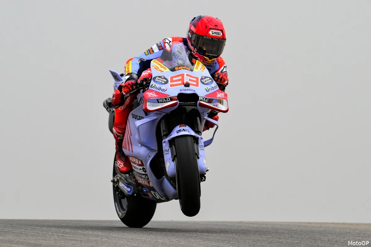 marc marquez portimao wheelie 2024