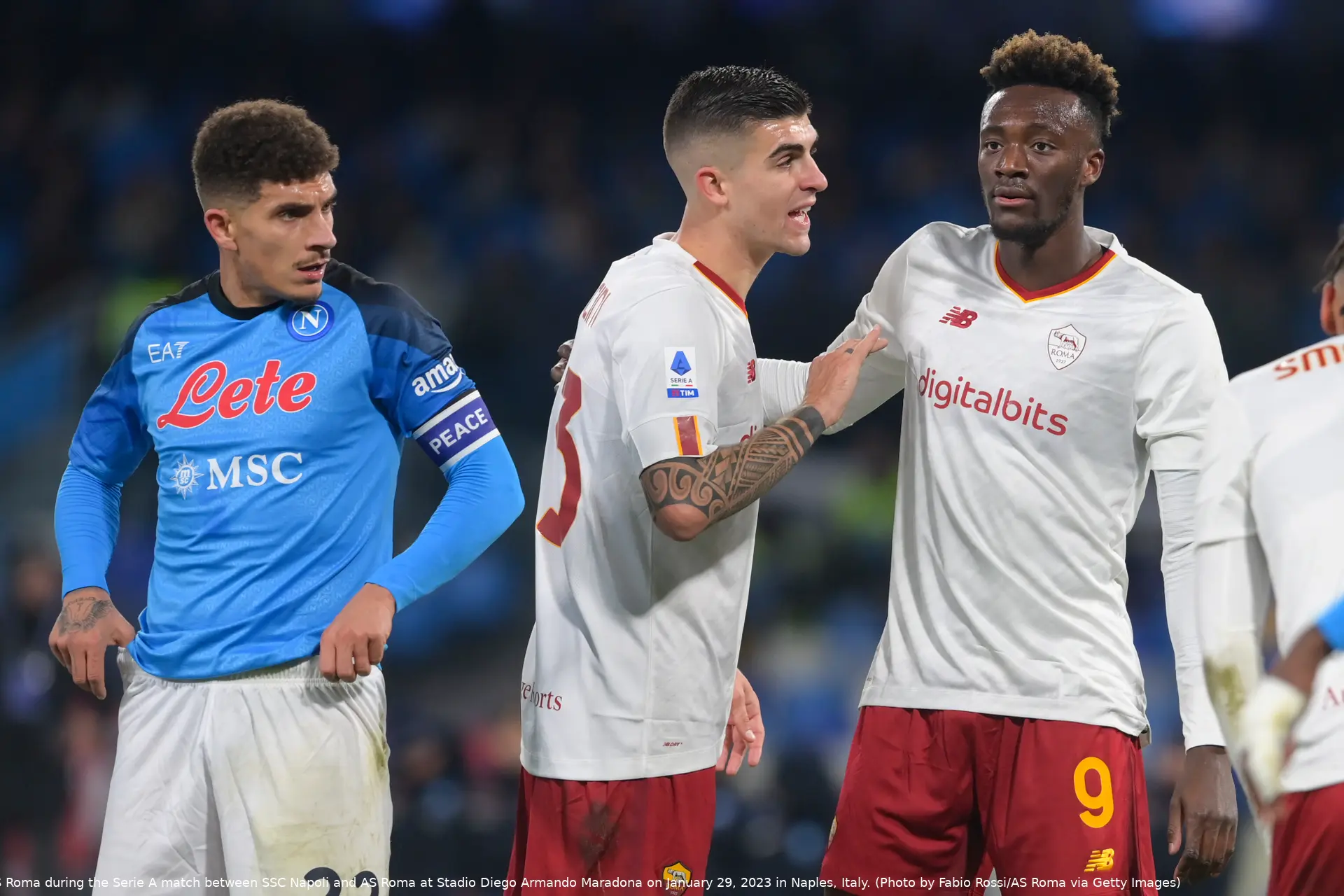 mancini abraham napoli roma