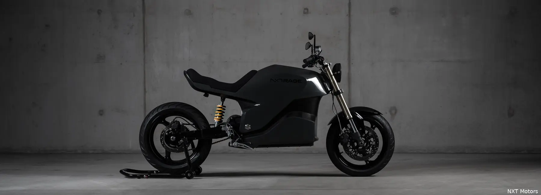 nxt motors unveils electric motorcycle with carbon rage fiber monocoque designboom 1800