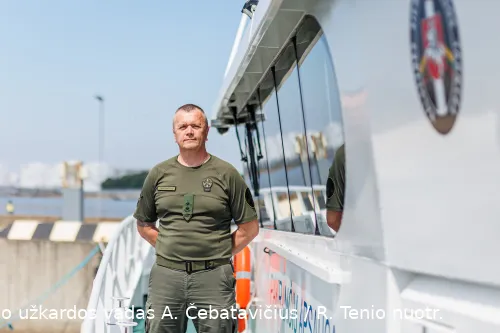 Neringos pasienio užkardos vadas A. Čebatavičius / R. Tenio nuotr.