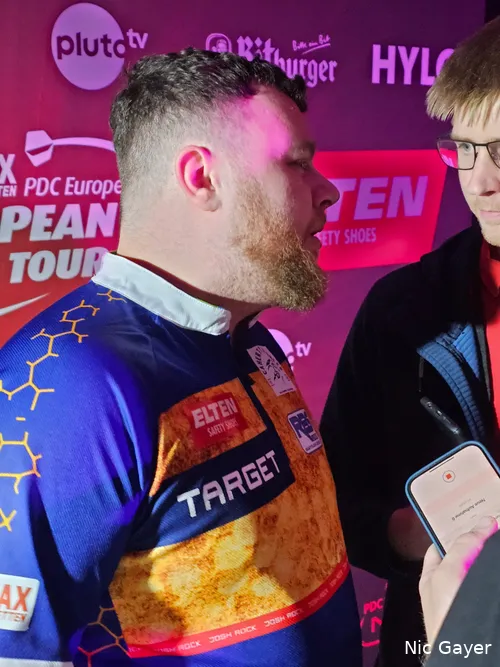 Die Erleichterung stand Josh Rock nach dem nervenaufreibenden Decider-Sieg ins Gesicht geschrieben<br>