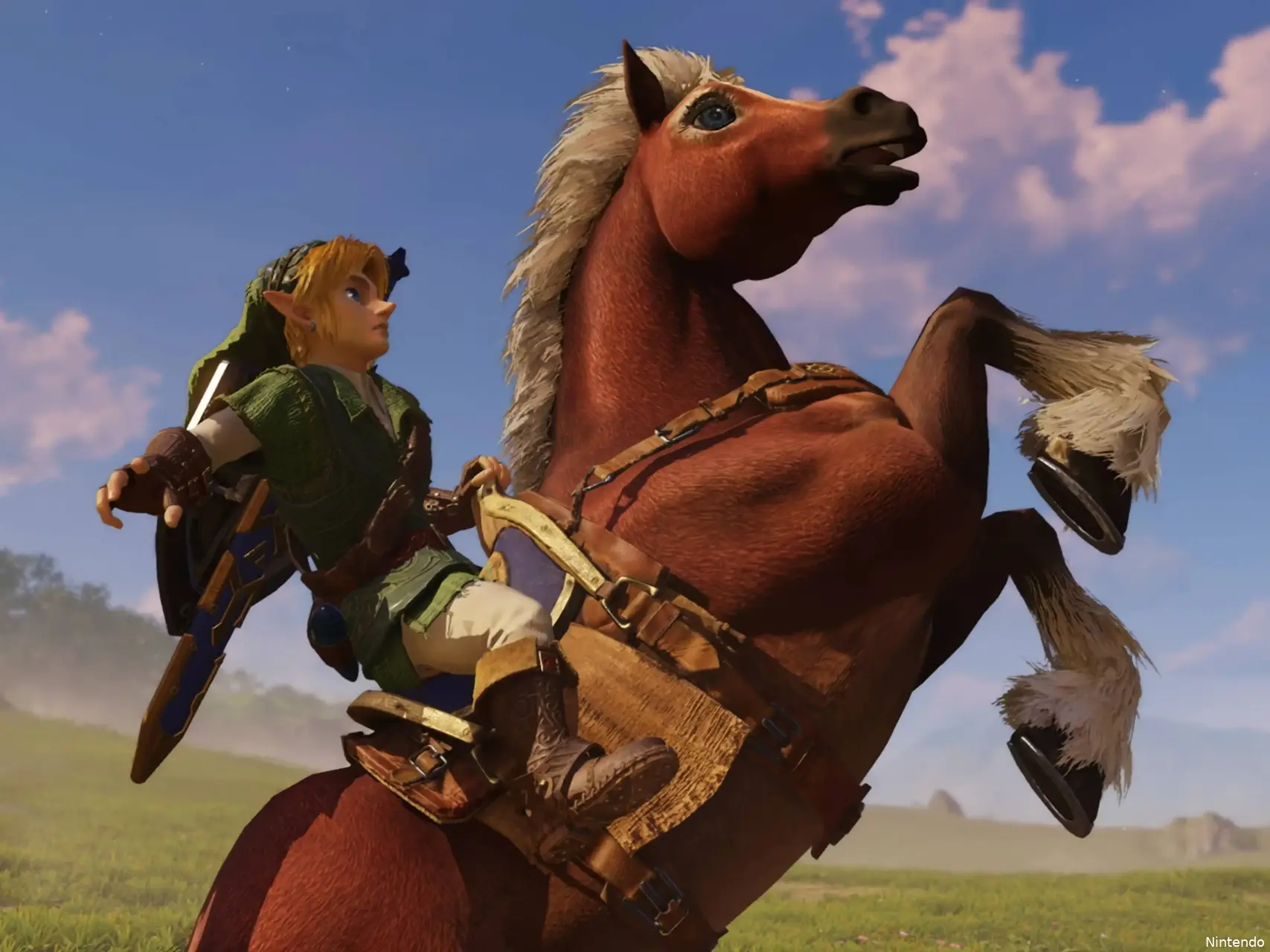 The Legend of Zelda OCarina of Time Remake Link Epona