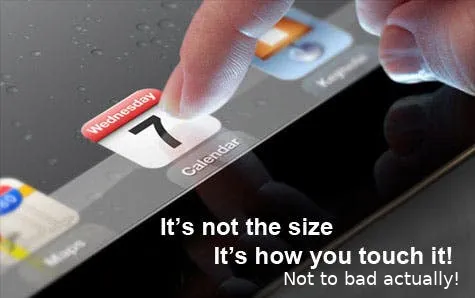 how to touch ipad mini