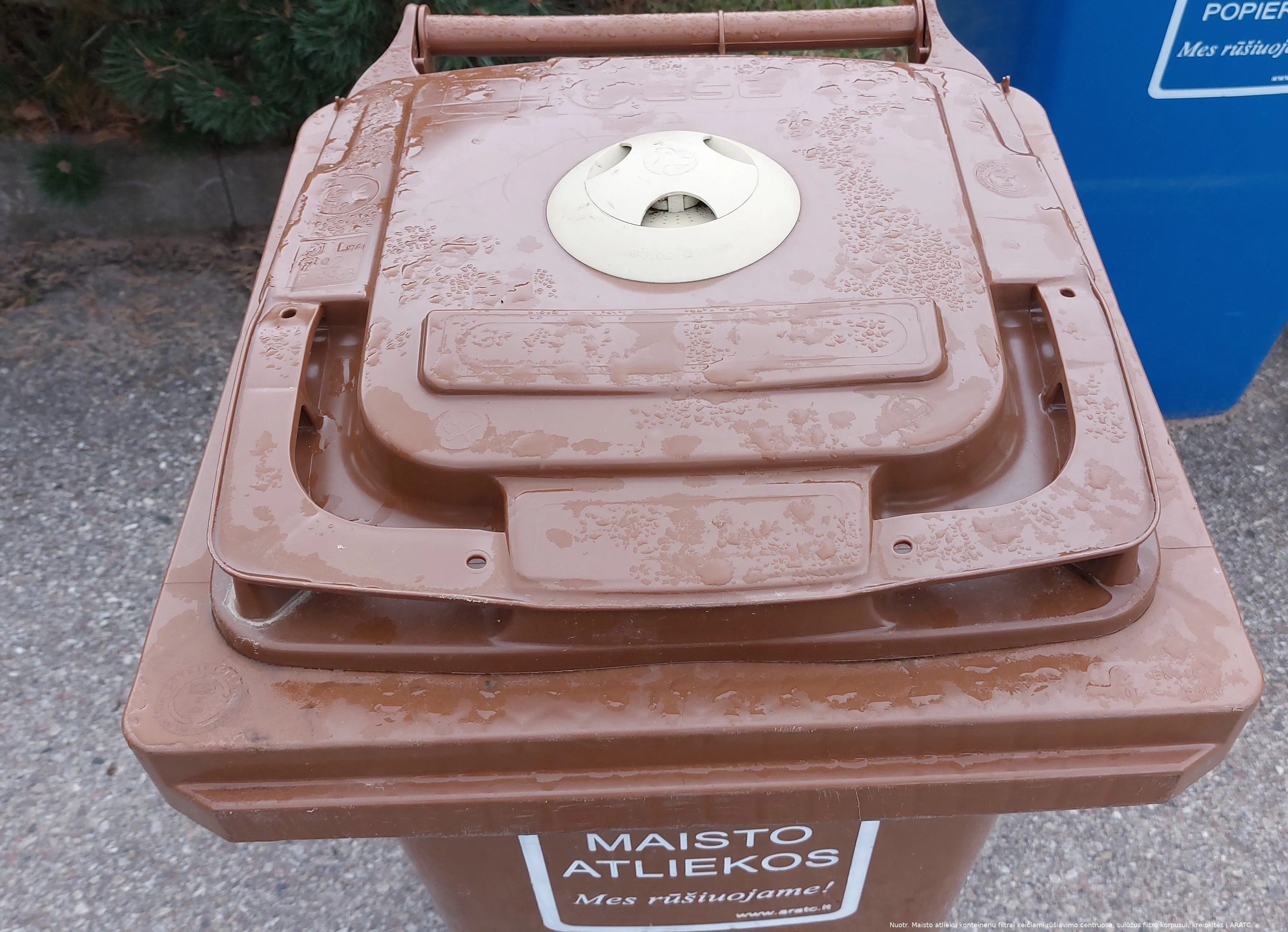 maisto konteineris filtras