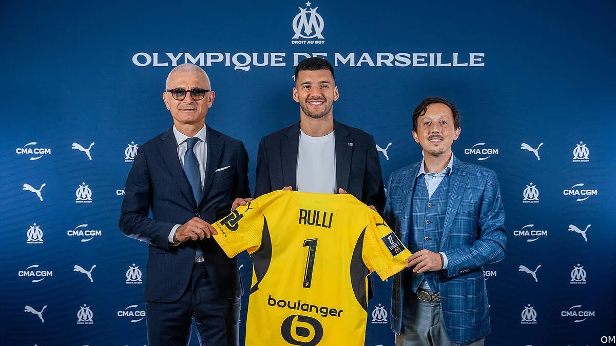 officiel geronimo rulli nouveau gardien de l om rulli cp 379651