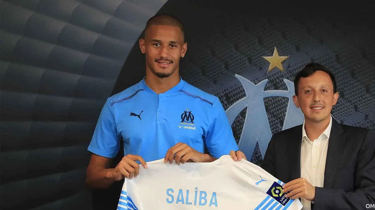 officiel saliba est la 8e recrue de l om 210715 saliba maillot 319125