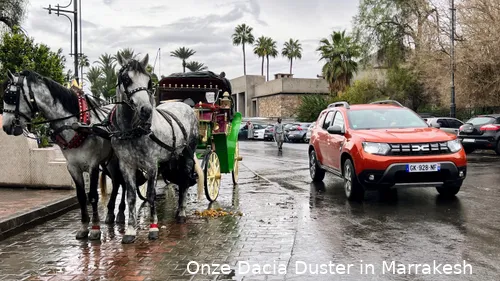 Onze Dacia Duster in Marrakesh