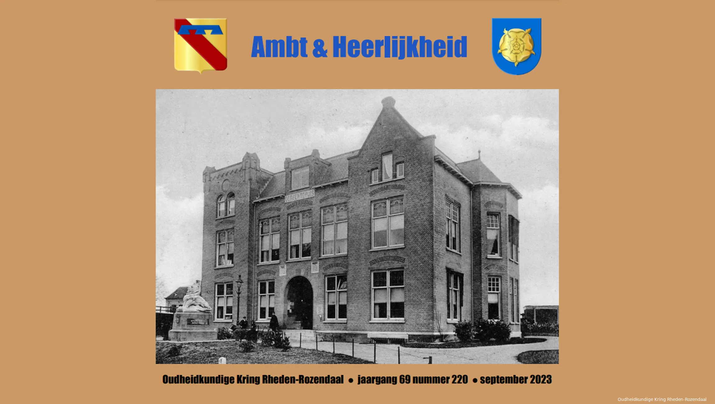 ambtheerlijkheid 220 oudheidkundige kring rheden rozendaal