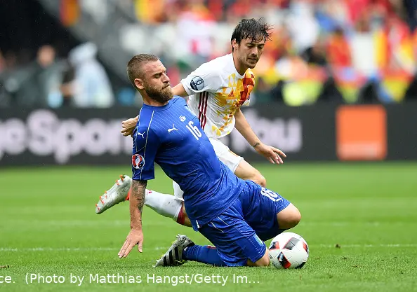 de rossi silva 2 italia spagna