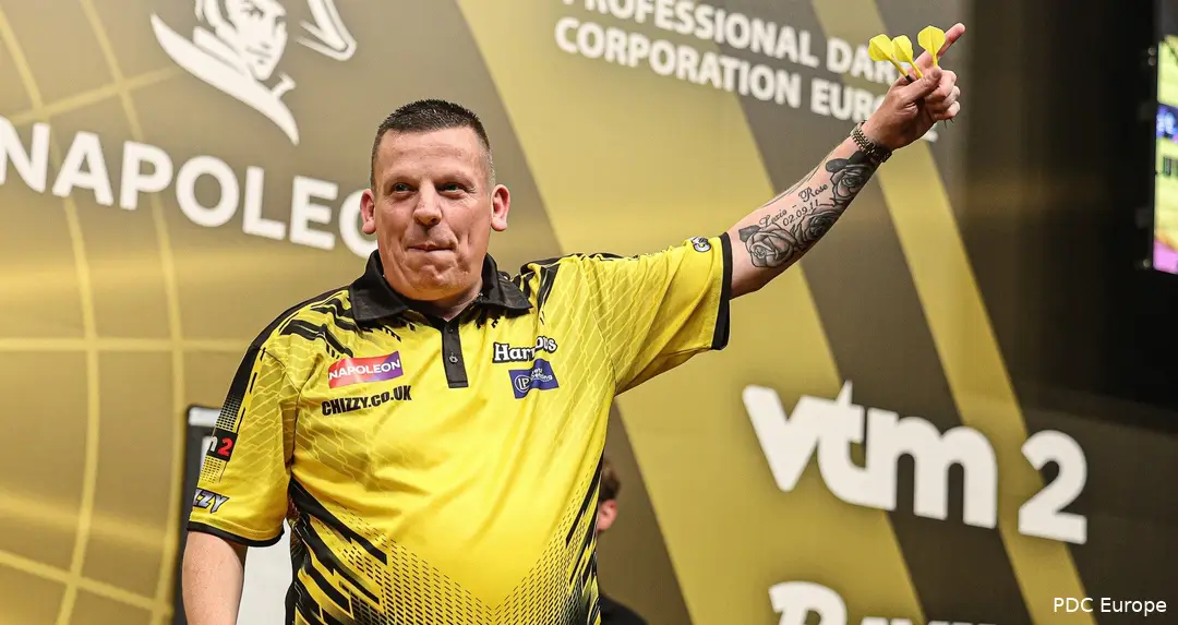 Dave Chisnall in actie