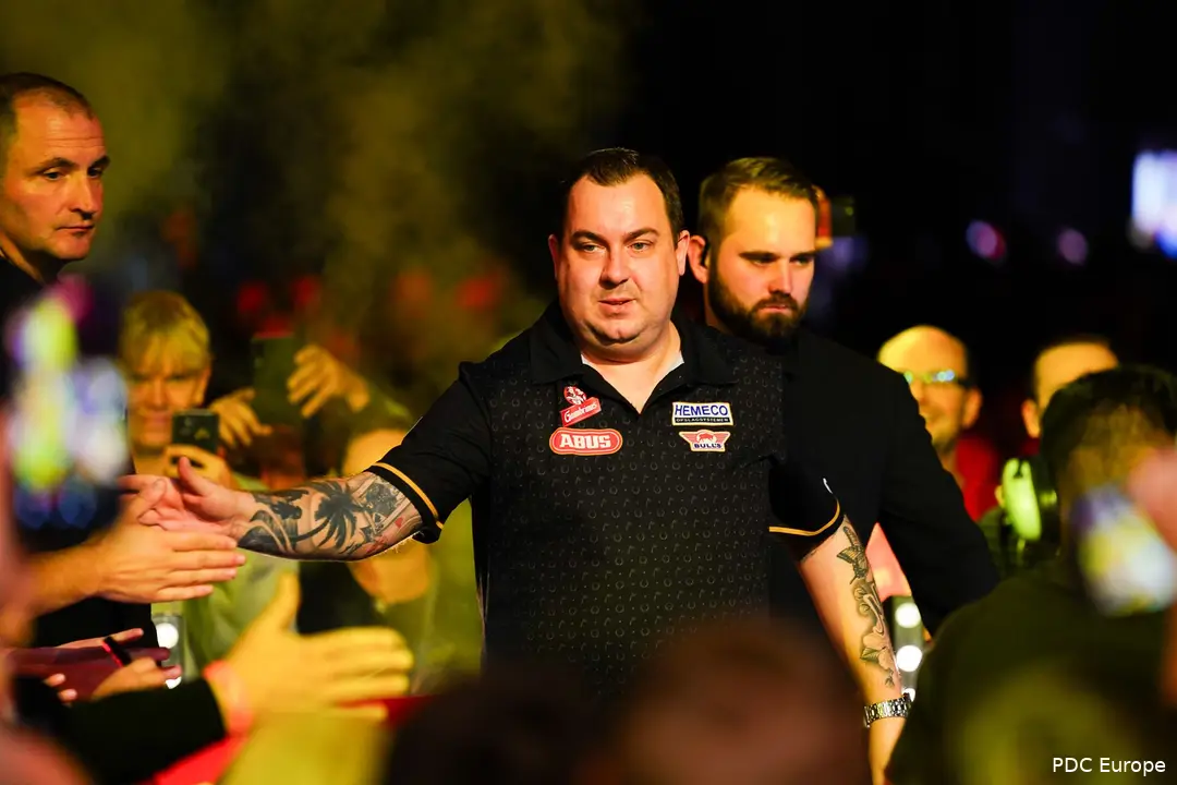 Kim Huybrechts nam tweemaal deel aan de Premier League Darts