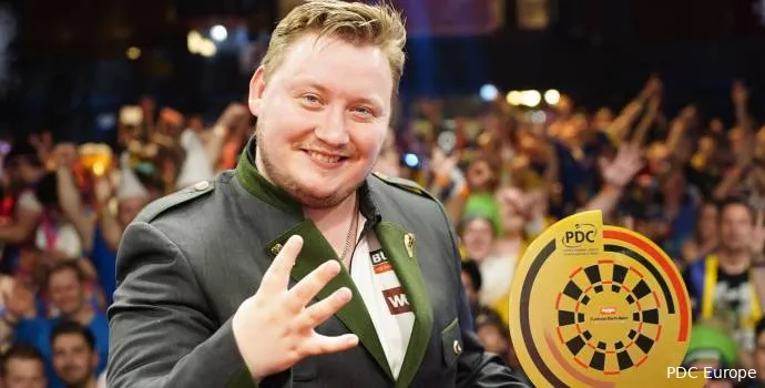 Martin Schindler gewann die Austrian Darts Open 2025<br>